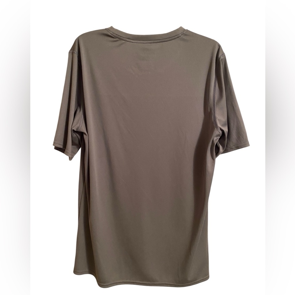 Speedo Men's Gray Performance Short-Sleeve Tee, 100% Polyester, Size Large - Picture 2 of 4